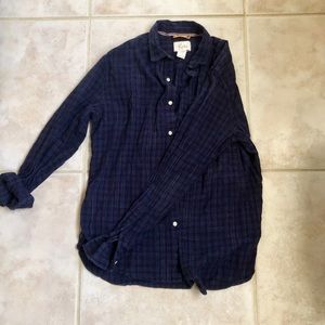 Navy blue, lightweight fannel long sleeve